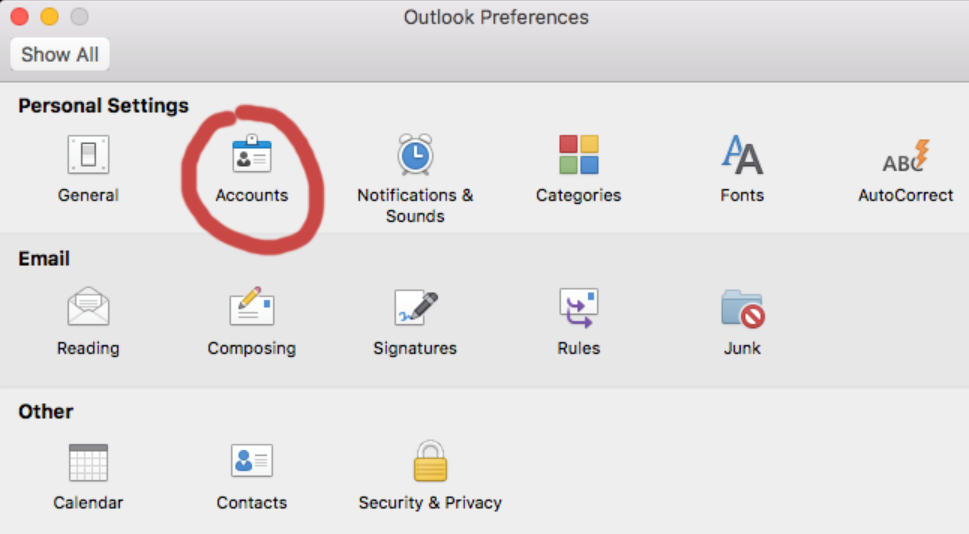 outlook for mac imap disappears